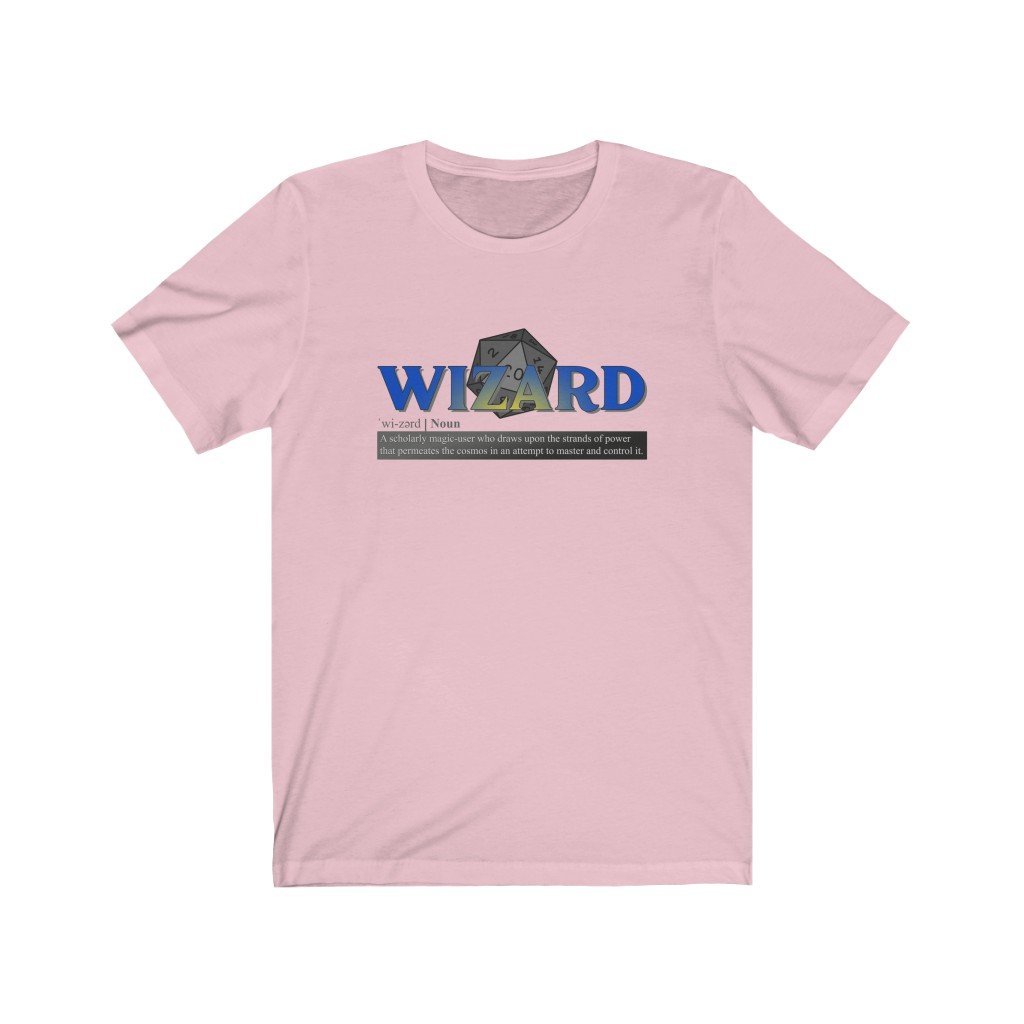 Wizard Class Definition - Funny Dungeons & Dragons T-Shirt (Unisex) [Pink] NAB It Designs